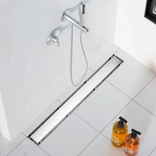 Neodrain 36-Inch Linear Shower Drain- With 2-in-1 Flat & Tile insert Cover304...