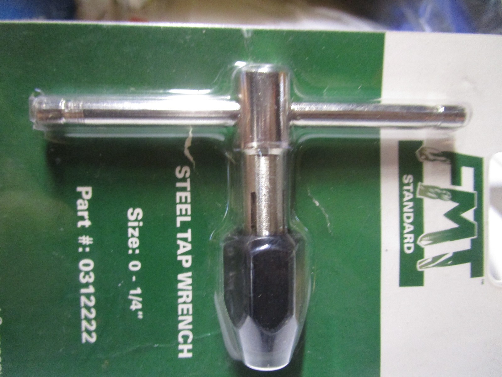 0-1/4" Type 727 Steel 2-3/4" L T-Handle Tap Wrench