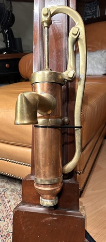 Antique Brass MARINE PUMP - 19th c. Brass Yacht Bilge Pump - Picture 5 of 15