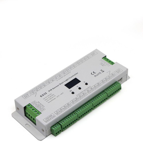 ES23 PIR Sensor Stair Light Controller 32CH Single Color RGB Pixel SPI LED Strip - Picture 2 of 23