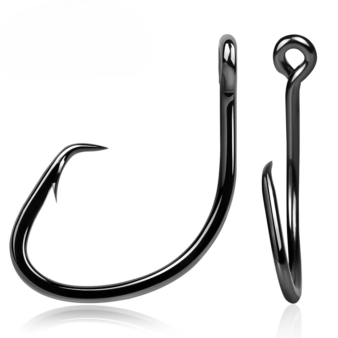 Circle Hooks Saltwater Fishing Hooks Offset 3X Strong Wide Gap Live Bait Catfish
