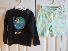 GAP BABY BOY RACE WORLD LONG SLEEVE SHIRT TIE DYE SHORTS SET 5 NWT