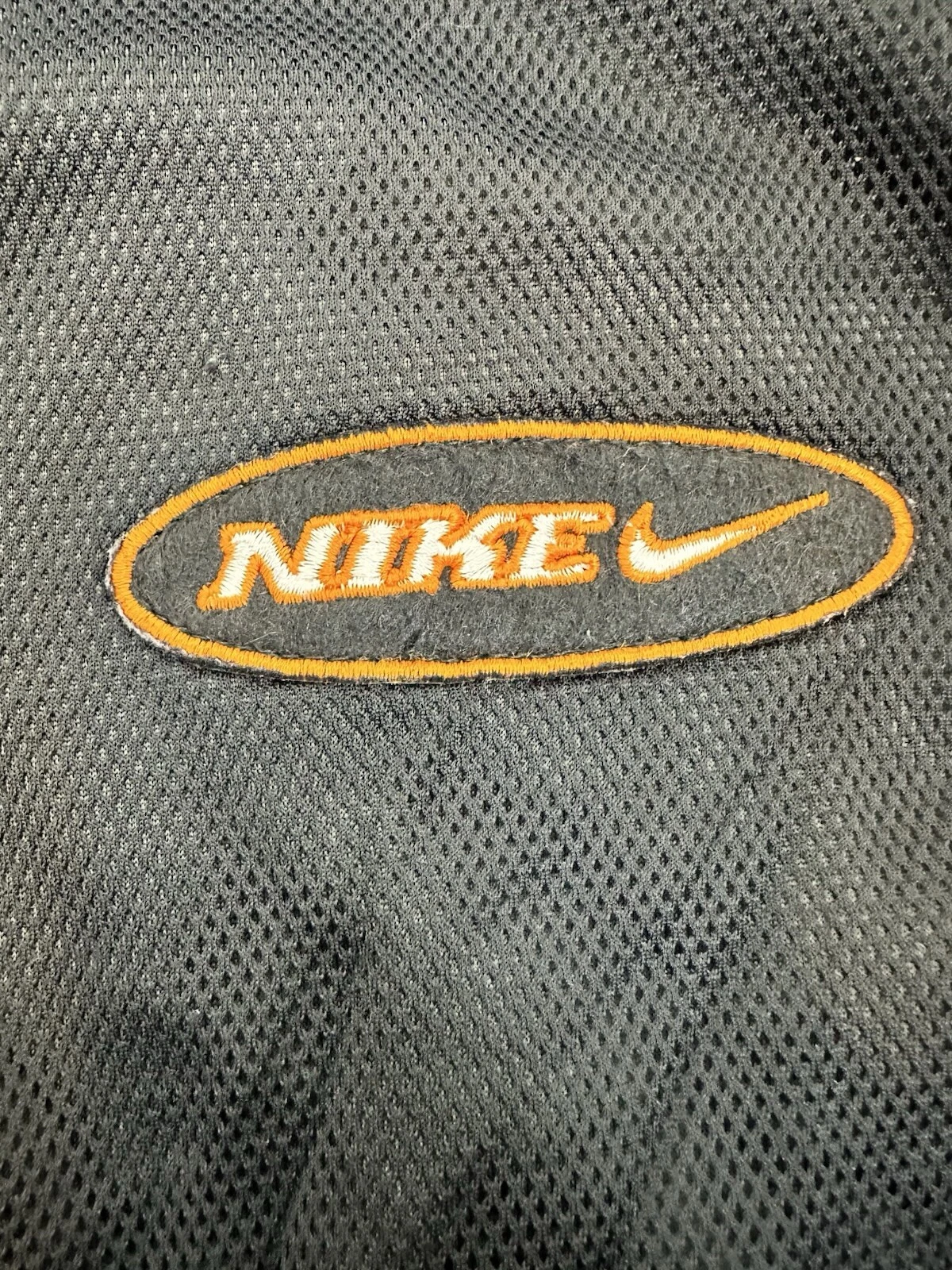 Nike Track Jacket Mens 90s Small Swoosh Vintage Full Zip black orange M medium