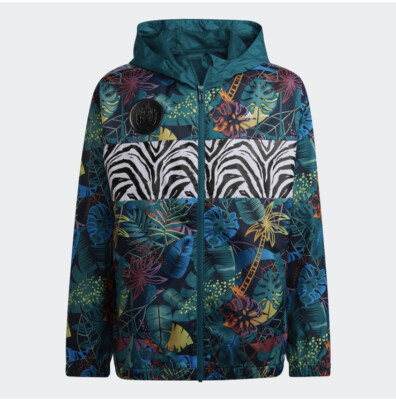 adidas x Disney Lion King Windbreaker Kids XL Or Womens Small Jacket  Tropical