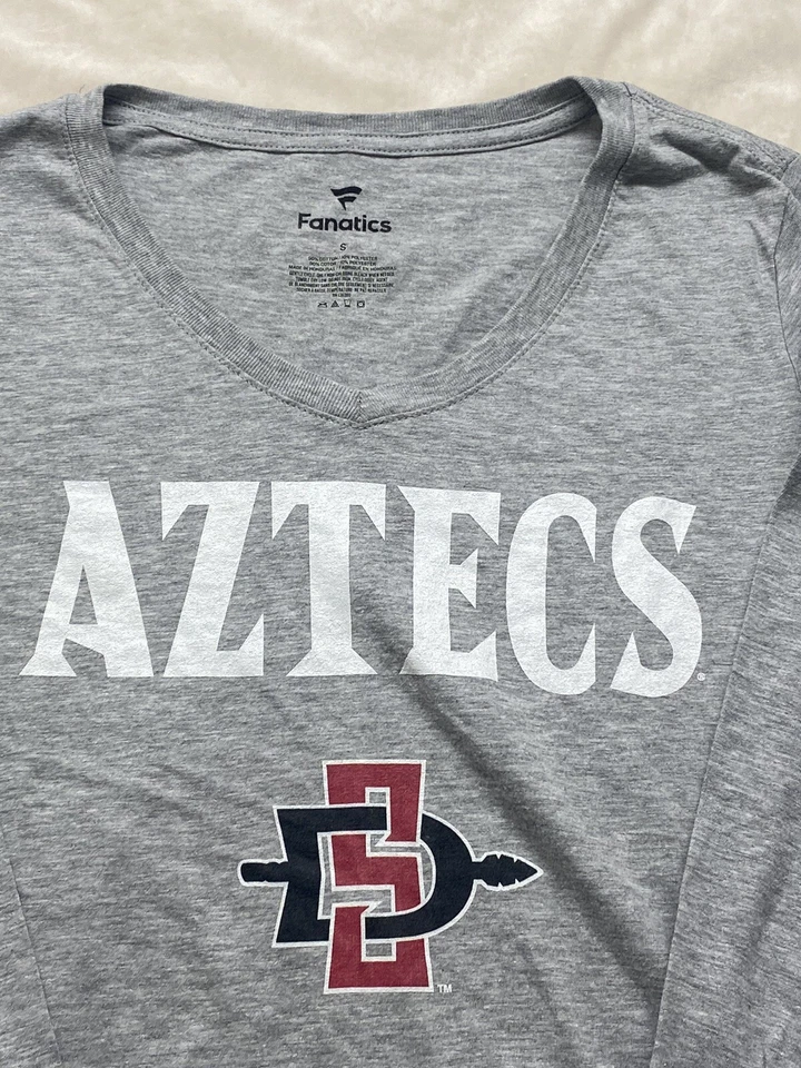 SDSU Shirt Womens Small Gray San Diego State University - Image 2 of 4