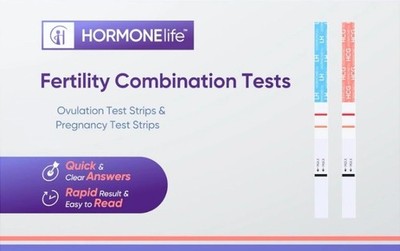 NEW WONDFO 100 ovulation and 20 pregnancy (100 LH+20 HCG) test strips 