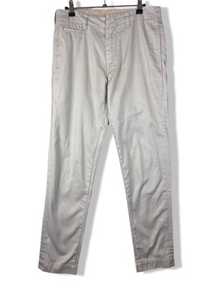 Nanamica Chinohose Hose 30 Bund hellgrau Herren
