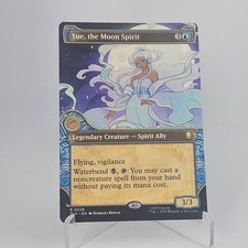 MTG Magic The Gathering Avatar Borderless Showcase Yue the Moon Spirit!