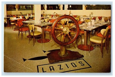 c1960's Lazio's Seafood Restaurant Nautical Eureka California CA Postcard