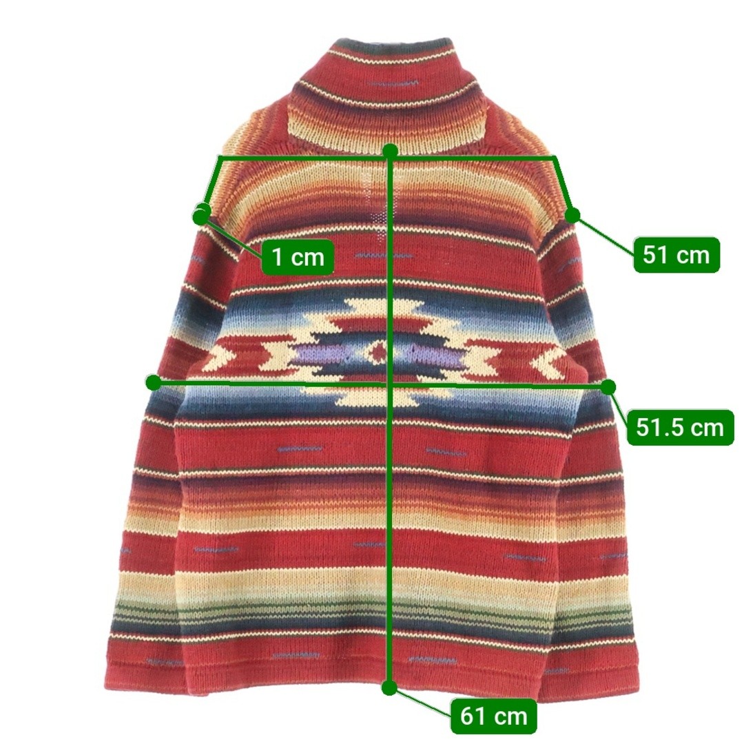 LAUREN RALPH Native Pattern Concho Button Shawl C… - image 9