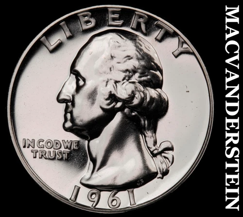 1961 Silver Washington Quarter-Choice Gem Proof Lustrous No Reserve #G9834