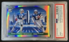 2024 Donruss Optic Drew Pearson Roger Staubach Downtown Duos SSP #12 PSA 9