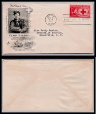 US FDC # 967 3c Clara Barton  ArtCraft  addressed 1948, 9Q2031