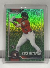 Brice Matthews 2026 Topps Rookie Green Holiday Easter Foil #132 Astros
