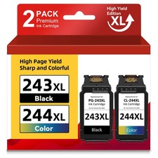 PG-243XL CL-244XL Ink Cartridges for Canon 243 Pixma MG2420 MG2450 MG2520 MG2522