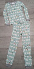 Pottery Barn Kids Snowman Tight Fit Pajamas PJs 2 Piece Set Size 8