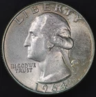 1964 D WASHINGTON QUARTER | FRESH FROM A COLLECTION | LOT BB-217