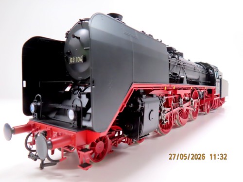 (1HOL099) KISS 230244 Spur 1  Dampflok BR 03 104 der DB,  OVP | Condition: Gebraucht