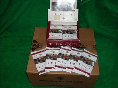 2001 UPPER DECK GOLF BRAND NEW FACTORY SEALED** 5** PACKS** FROM BOX TIGER WOODS
