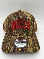 New Era Chicago Bulls All-Star Camo Trucker Hat 9FORTY Adjustable A-Frame Rare