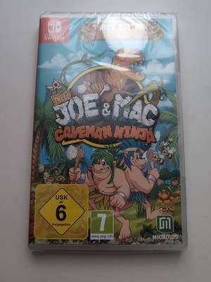New Joe & Mac: Caveman Ninja-T-Rex Edition (Nintendo Switch) Neu Und OVP 