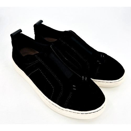 Earth Zetta Suede Black Slip On Sneakers Shoes Elastic Womens Size 6.5 New - Picture 3 of 9