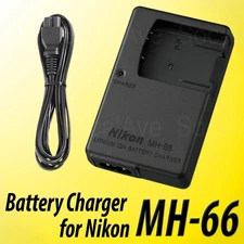 MH-66 Battery Charger for Nikon EN-EL19 COOLPIX S4300 S3300 S2600 S100 S4150