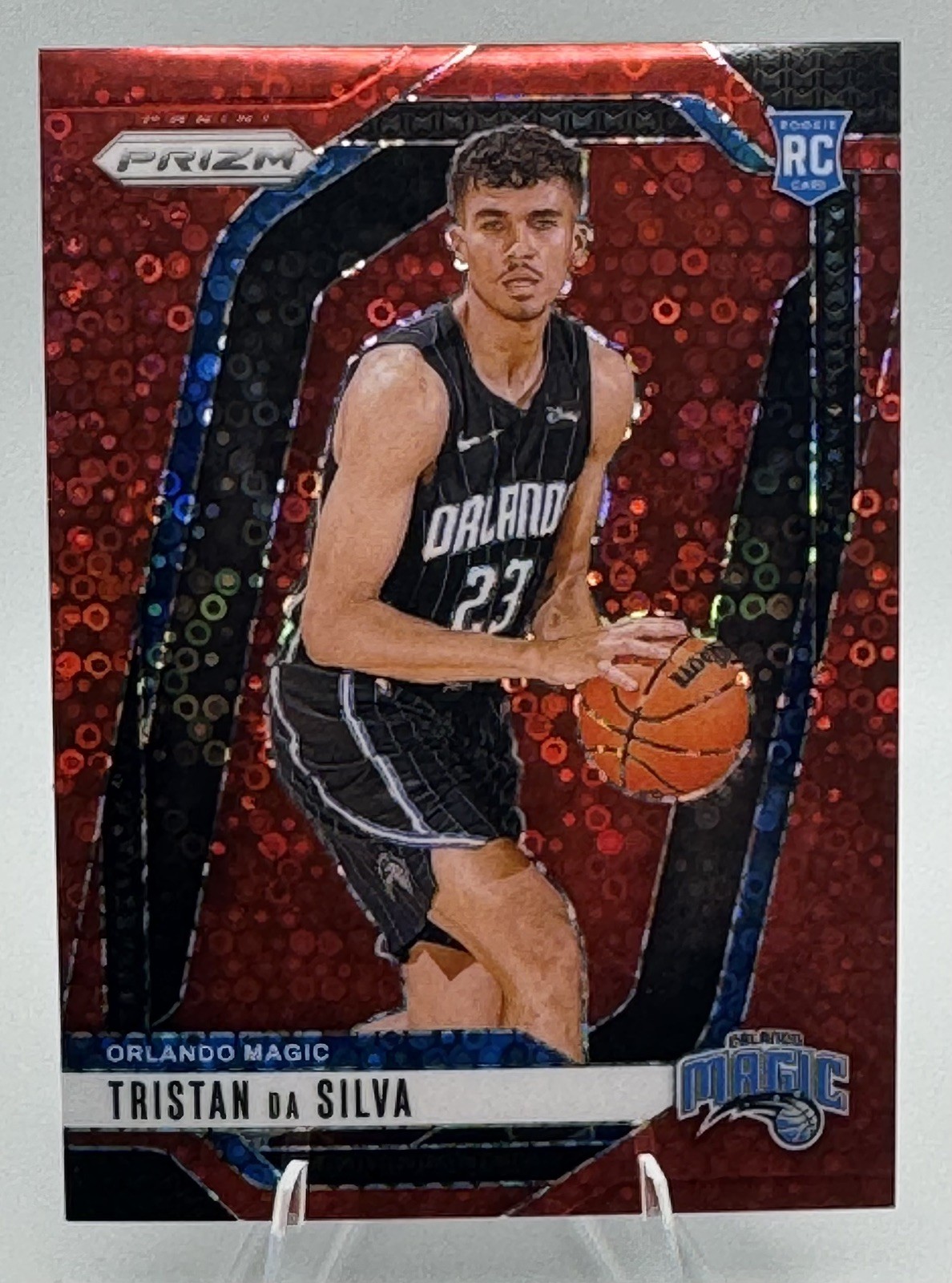 2024-25 Panini Prizm Fast Break Red #256 Tristan da Silva /100 ROOKIE RC MAGIC