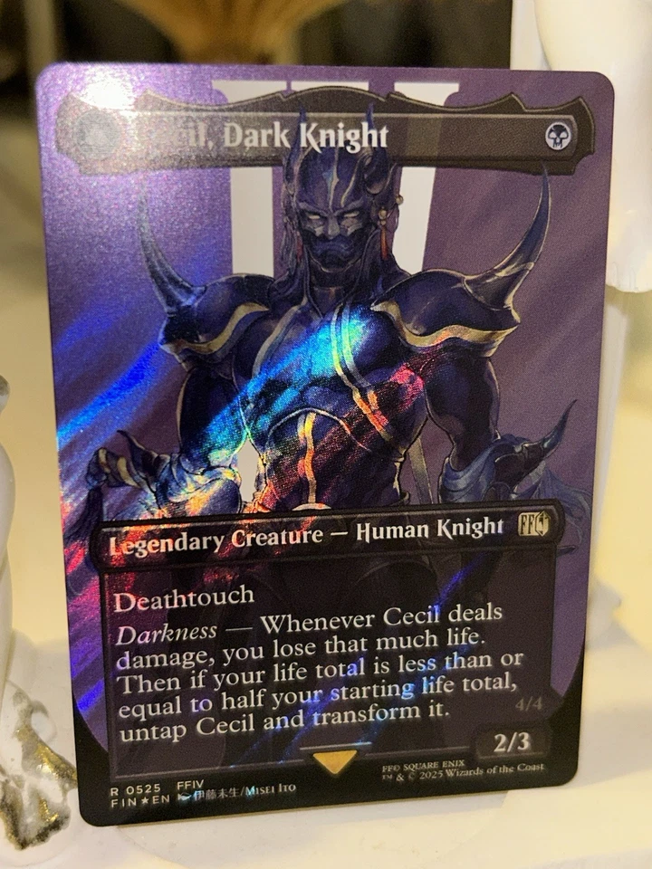 MTG Surge Foil Cecil, Dark Knight Full Art Final Fantasy English FIN-Black R NM - Image 3 of 4