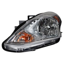 TRQ Left Driver Side Headlight Compatible with Nissan 15-17 Versa 1.6 S 15-18