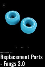 Fangs V3 Replacement Wheels Set of 2 Light Blue