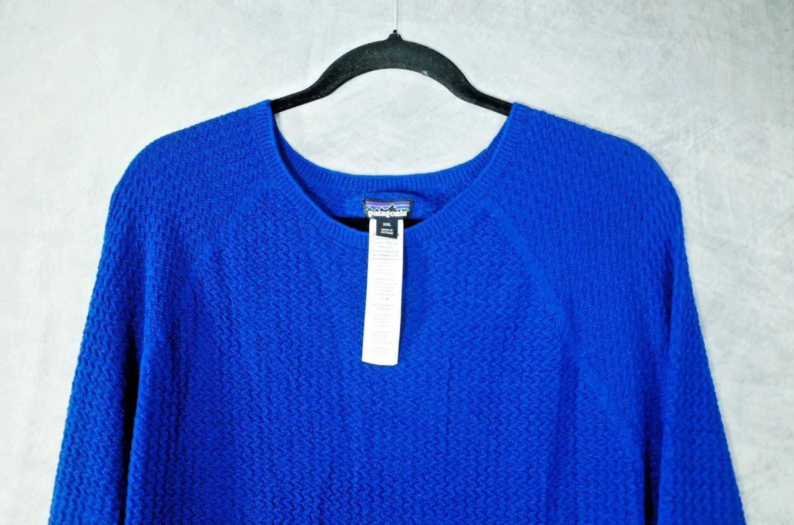 Patagonia Capilene Air Crew XXL Blue Merino Wool Thermal Base Layer Shirt NWOT