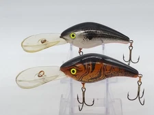 Lot of 2 Vintage Tom Mann's 20+ Plus Crankbait Fishing Lures !!