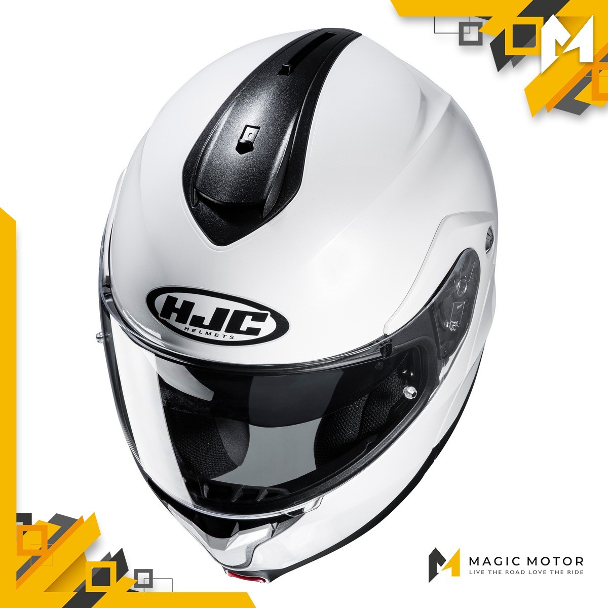 Hjc Motorradhelm Klapphelm C91N S Solide Weiss-image