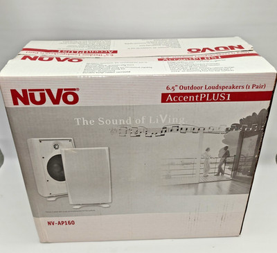 Nuvo AccentPLUS1 NV-AP160B 6 1/2'' 2-Way Indoor/Outdoor Black Speaker Pair