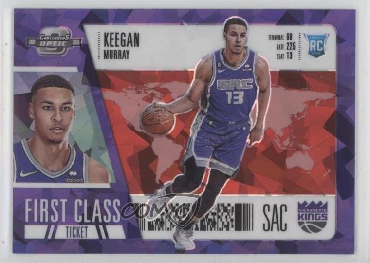 2022 Contenders Optic First Class Ticket Red Cracked Ice Prizm Keegan Murray 7iu