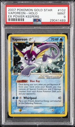 Vaporeon ★ graded PSA 9 for sale on eBay