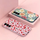 Flower Phone Case For Samsung Galaxy S26 S25 Ultra A57 A17 A16 Shockproof Cover