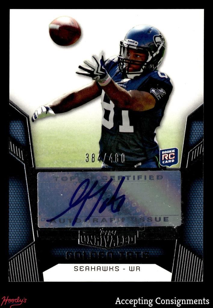 Golden Tate Topps Unrivaled #150 Autograph