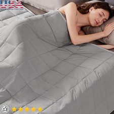 Premium Weighted Blanket Glass Beads Soft Breathable Durable Gravity Comfort New