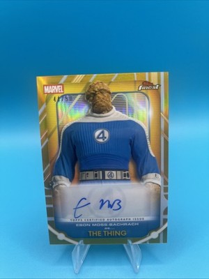 2026 Topps Finest Fantastic Four Ebon Moss-Bachrach * THE THING Gold Auto 44/50