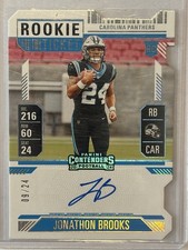 2024 Panini Contenders 🔥/24 Jonathon Brooks Rookie Ticket On Card Auto Die Cut