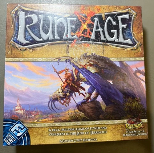 Rune Age Deck Building Game Plus Oath & Anvil Expansion FFG - MINT - COMPLETE