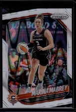 2025 Panini Prizm WNBA #18 Marina Mabrey White Seismic Prizms