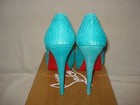 100% AUTH NEW WOMEN LOUBOUTIN ALTADAMA 140 CARAIBES WATER SNAKE HEEL/PUMPS US 11 — photo 5