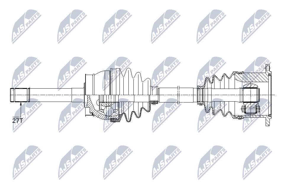 DRIVE SHAFT NPW-NS-084 FOR NISSAN TERRANO/II/Van KA24E 2.4L ITD27T 2.7L 4cyl - Image 8