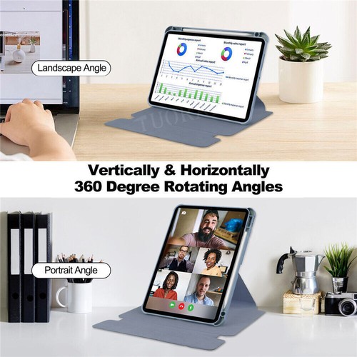 Smart Case Backlit Keyboard Cover Mouse For iPad 11" Air 6th Gen / Pro 5th 2024 - Photo 76/103