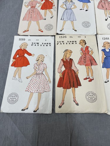 24 Vintage New York Girls Dress Patterns Jackets Skirts sz 8 & 10 Most Uncut FS - Picture 8 of 11