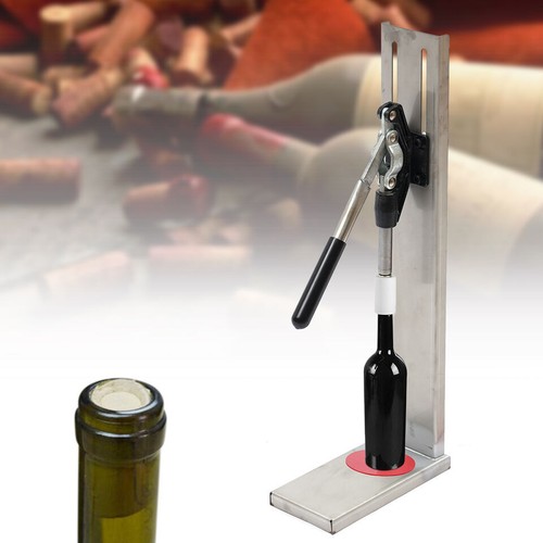 Manual Bottle Stopper Tool Hand Pressure Corker Wine Inserting Corks Pom Tool US - Picture 2 of 12