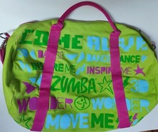 Zumba Jumbo Tote Gym Duffel Travel Spacious Durable Canvas MultiColor 21 11 11